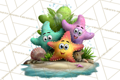 Colorful Beach Lizard Tropical Summer Clipart PNG Product Image 4