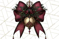 Victorian Gothic Christmas Clipart PNG, Gothic Christmas Product Image 5