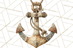 Rustic Nautical Lost Treasure Pirate Clipart PNG Product Image 5
