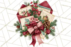 Vintage Christmas Decorative Elements PNG Clipart Product Image 3