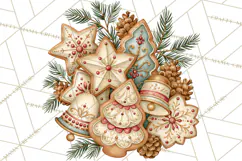 Vintage Christmas Decorative Elements PNG Clipart Product Image 4
