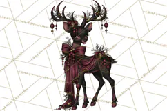 Victorian Gothic Christmas Clipart PNG, Gothic Christmas Product Image 4