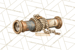 Rustic Nautical Lost Treasure Pirate Clipart PNG Product Image 3