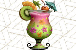 Colorful Beach Lizard Tropical Summer Clipart PNG Product Image 5