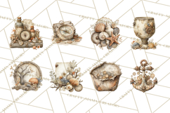 Rustic Nautical Lost Treasure Pirate Clipart PNG Product Image 4