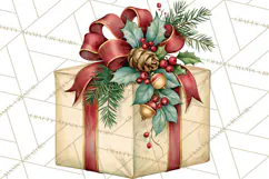 Vintage Christmas Decorative Elements PNG Clipart Product Image 5