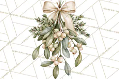 Vintage Christmas Decorative Elements PNG Clipart Product Image 2