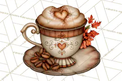 Cozy Fall Coffeehouse PNG Clipart Product Image 4