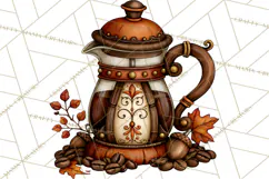 Cozy Fall Coffeehouse PNG Clipart Product Image 5