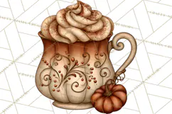 Cozy Fall Coffeehouse PNG Clipart Product Image 4