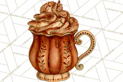 Cozy Fall Coffeehouse PNG Clipart Product Image 5