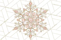 Elegant Christmas Clipart PNG, Pink Champagne Christmas Product Image 2