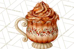 Cozy Fall Coffeehouse PNG Clipart Product Image 2