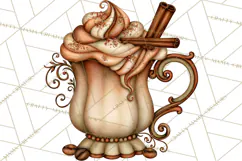 Cozy Fall Coffeehouse PNG Clipart Product Image 3
