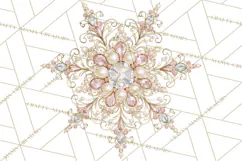 Elegant Christmas Clipart PNG, Pink Champagne Christmas Product Image 3