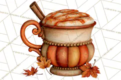 Cozy Fall Coffeehouse PNG Clipart Product Image 4