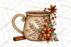 Cozy Fall Coffeehouse PNG Clipart Product Image 3