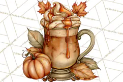 Cozy Fall Coffeehouse PNG Clipart Product Image 2