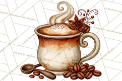 Cozy Fall Coffeehouse PNG Clipart Product Image 3