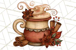 Cozy Fall Coffeehouse PNG Clipart Product Image 4