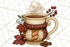 Cozy Fall Coffeehouse PNG Clipart Product Image 2
