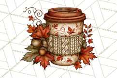 Cozy Fall Coffeehouse PNG Clipart Product Image 2