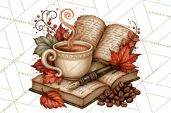 Cozy Fall Coffeehouse PNG Clipart Product Image 3