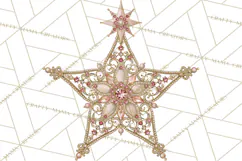 Elegant Christmas Clipart PNG, Pink Champagne Christmas Product Image 2
