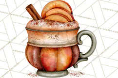 Cozy Fall Coffeehouse PNG Clipart Product Image 4