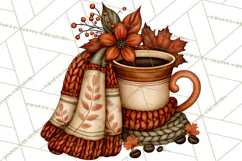 Cozy Fall Coffeehouse PNG Clipart Product Image 4