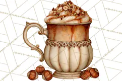 Cozy Fall Coffeehouse PNG Clipart Product Image 5