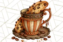 Cozy Fall Coffeehouse PNG Clipart Product Image 5