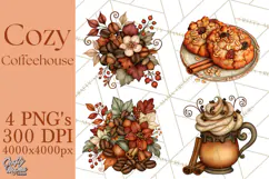 Cozy Fall Coffeehouse PNG Clipart Product Image 1