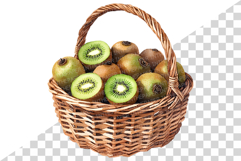 Green Kiwi PNG | Watercolor Fruit Sweet Juicy Summer Fresh Product Image 7
