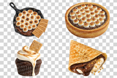 Smores Dessert | Watercolor PNG Chocolate Marshmallow Bakery Product Image 7