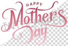 Pink Mother's Day | Watercolor PNG Clipart Mom Child Love Product Image 7