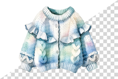 Girl's Winter Sweaters | watercolor clipart cute knit lace Product Image 7