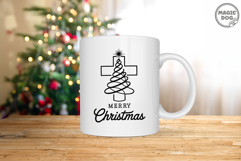 Christian Christmas Cross Tree|Minimal Faith Holiday Jesus Product Image 7
