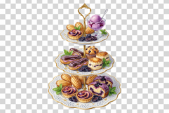 Plum Dessert | Watercolor Fruit Sweet Bakery Cake Scone Tart Product Image 7