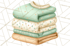 Baby Nursery Clipart PNG, Mint Cream Baby Shower Decor Product Image 3