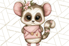 Valentine Jungle Animals PNG, Mini World, Cute Safari Hearts Product Image 4