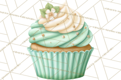 Baby Nursery Clipart PNG, Mint Cream Baby Shower Decor Product Image 3