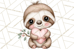 Valentine Jungle Animals PNG, Mini World, Cute Safari Hearts Product Image 2