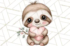 Valentine Jungle Animals PNG, Mini World, Cute Safari Hearts Product Image 2