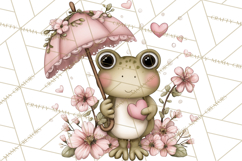Valentine Jungle Animals PNG, Mini World, Cute Safari Hearts Product Image 3