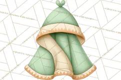 Baby Nursery Clipart PNG, Mint Cream Baby Shower Decor Product Image 5