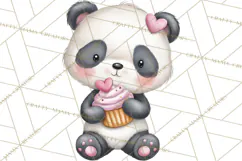 Valentine Jungle Animals PNG, Mini World, Cute Safari Hearts Product Image 5