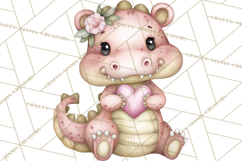 Valentine Jungle Animals PNG, Mini World, Cute Safari Hearts Product Image 2