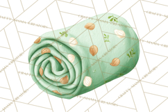 Baby Nursery Clipart PNG, Mint Cream Baby Shower Decor Product Image 4