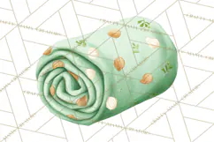 Baby Nursery Clipart PNG, Mint Cream Baby Shower Decor Product Image 4